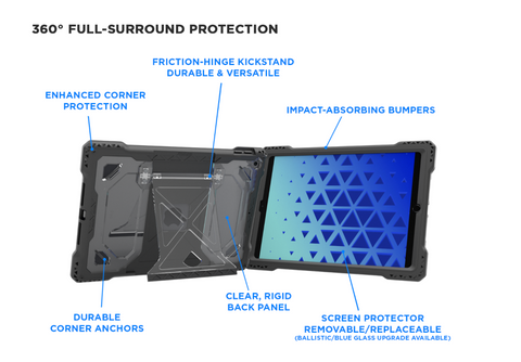 MAXCases Shield Extreme-X2 for iPad 7/8/9