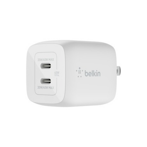 Belkin BoostCharge Pro Dual USB-C GaN AC Wall Adapter