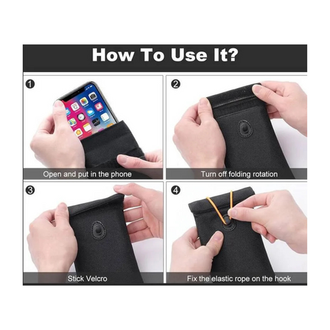iBenzer Velcro/Elastic Cell Phone Pouch