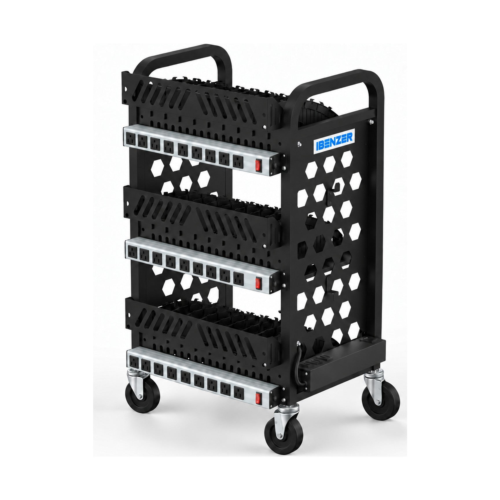 iBenzer C30AP Smart Pre-Assembled AC 30-Device Charging Cart