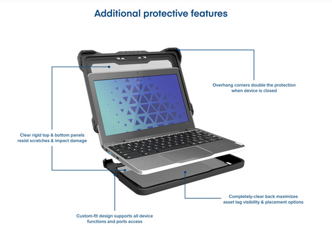 MAXCases Extreme Shell-F Slide Chromebook Case